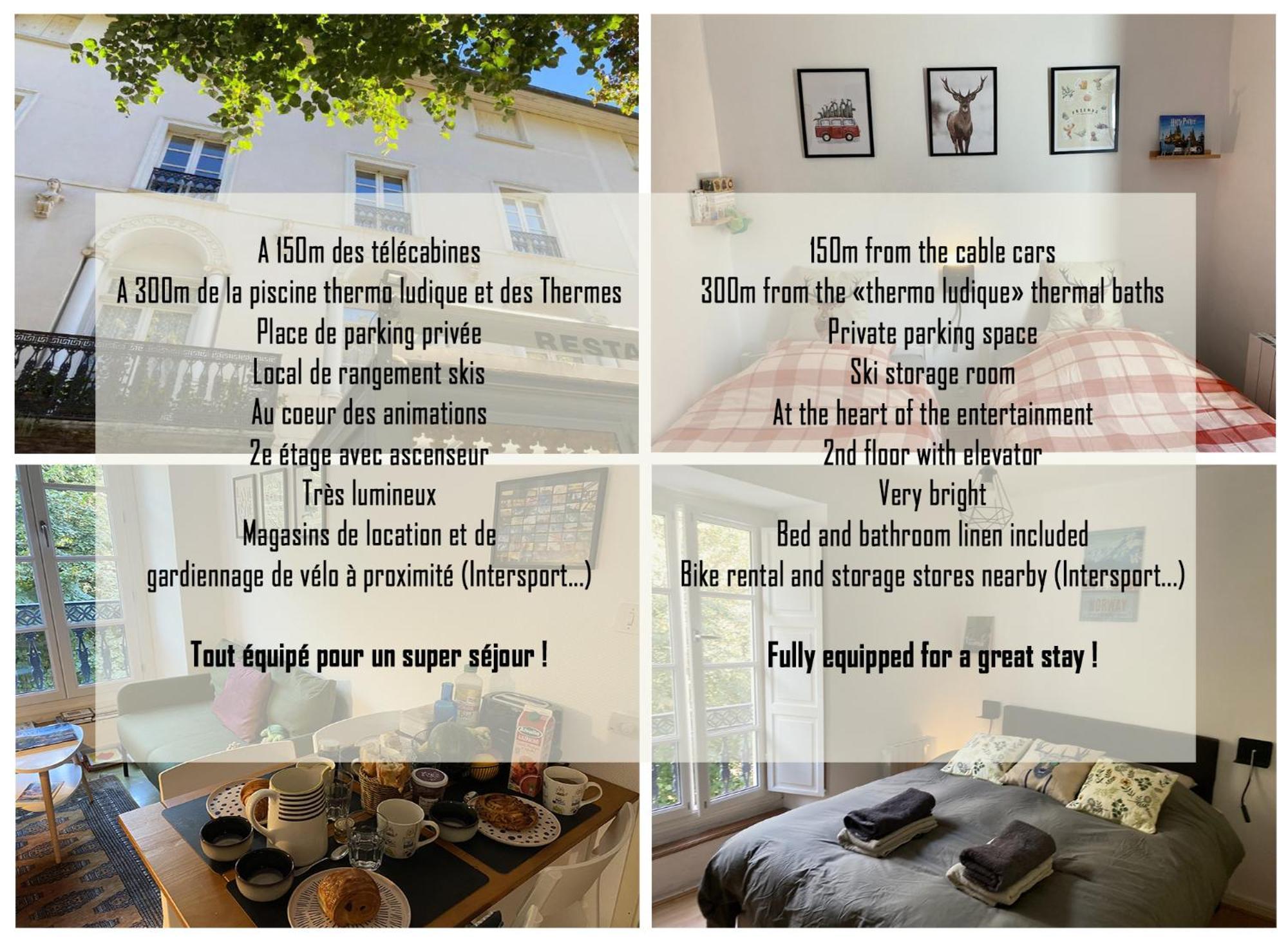 Au 47 Allees D'Etigny - Central & Standing - Avec Parking - Linge De Lit Et De Toilette Inclus Bagnères-de-Luchon Eksteriør billede